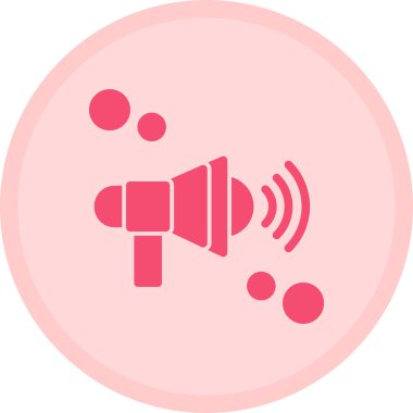 Konuşmacı. Web simgesi vektör illüstrasyonu