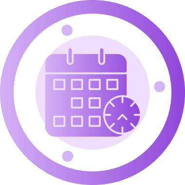 Takvim. Web simgesi basit illüstrasyon