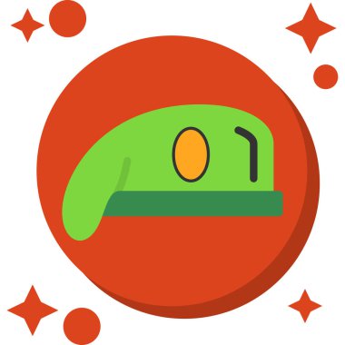 Beyaz arka planda noel balosu, illüstrasyon, vektör.