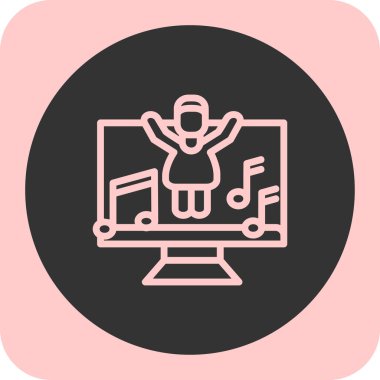 Modern eğitim ikonunun vektör illüstrasyonu