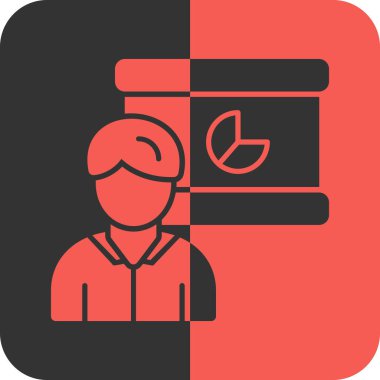 Bir insan simgesinin vektör illüstrasyonu