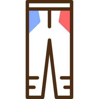 Bayrak taşıyan bir karikatür simgesinin vektör çizimi