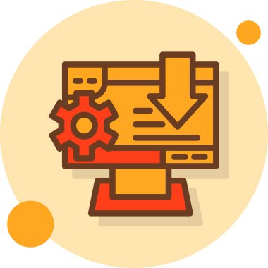 seo modern simgesinin vektör illüstrasyonu