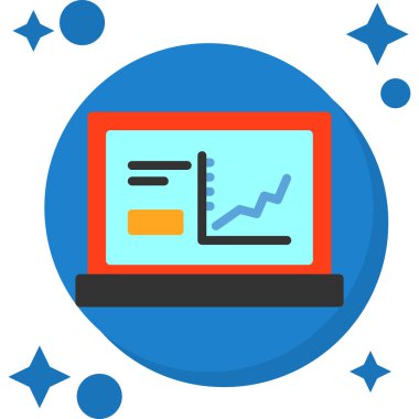 iş grafiği vektörü modern simgesi