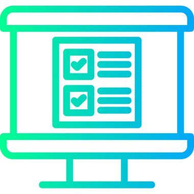 Bilgisayar. Web simgesi basit illüstrasyon