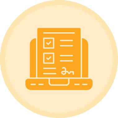 kontrol listesi simgesi, vektör illüstrasyonu