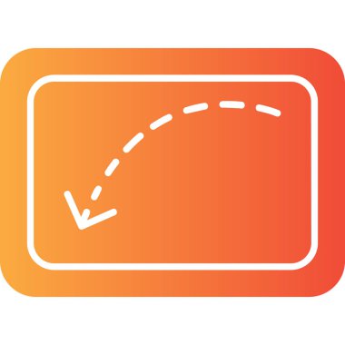 Ok. Web simgesi basit illüstrasyon