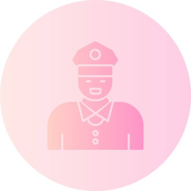 Benzersiz polis memuru vektör kabartması