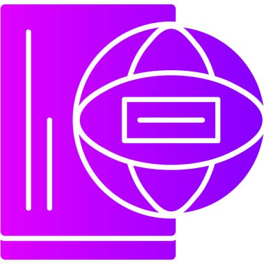 Bir kitap simgesinin vektör illüstrasyonu