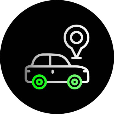 konum simgesi vektör illüstrasyonu