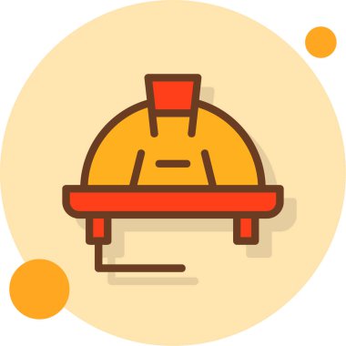 Barbekü. Web simgesi basit illüstrasyon