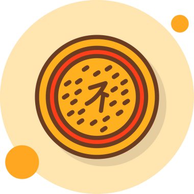 Vektör illüstrasyonu, saat simgesi