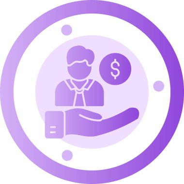 İş. Web simgesi basit illüstrasyon