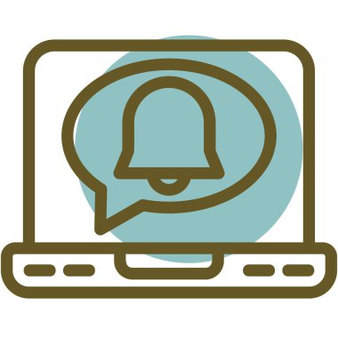 Konuş. Web simgesi basit illüstrasyon