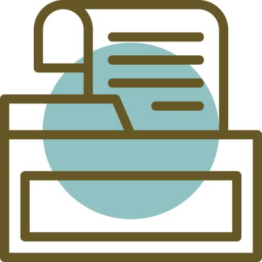 dosya dizini simgesi, vektör illüstrasyonu