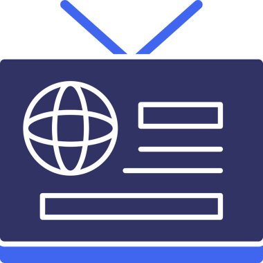 Web ve İnternet çizgisi vektör simgesi.