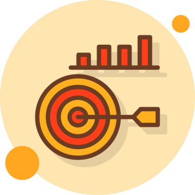 Hedef. Web simgesi basit illüstrasyon