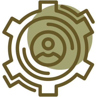 Teçhizat Web simgesi basit illüstrasyon