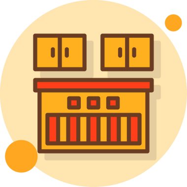 mobilya ikonu vektör illüstrasyonu.