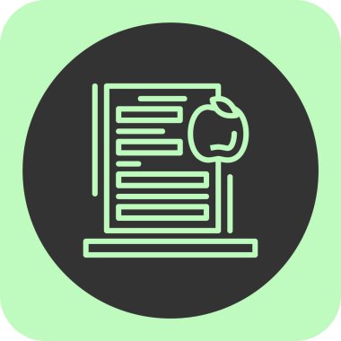 Belge simgesinin vektör illüstrasyonu