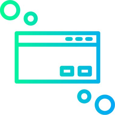 Web simgesi, basit vektör illüstrasyonu