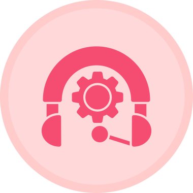 Kulaklık. Web simgesi basit illüstrasyon