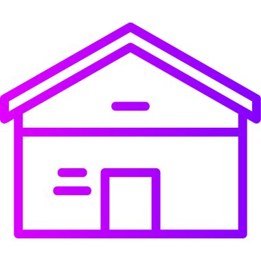 Ev simgesi vektör illüstrasyonu