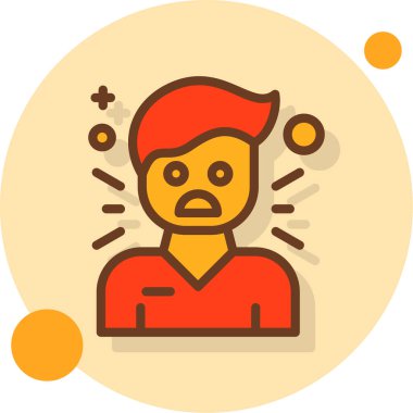 Avatar man simgesi vektör illüstrasyonu