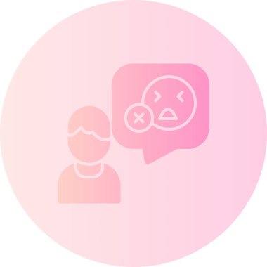 Bir sohbet simgesinin vektör illüstrasyonu