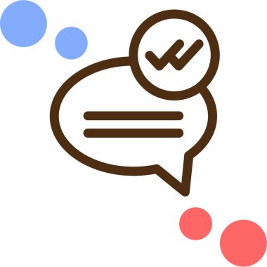 Konuş. Web simgesi basit illüstrasyon