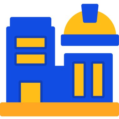 Şehir simgesini düz bir şekilde inşa etmek