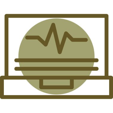 tıbbi rapor simgesi vektör illüstrasyonu