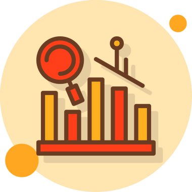 İş ve finans simgesinin vektör illüstrasyonu