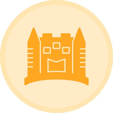 Bir binanın vektör illüstrasyonu