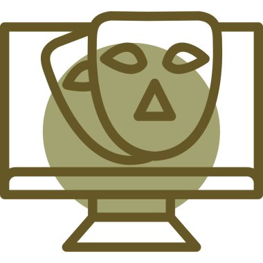 Cadılar Bayramı simgesi, vektör illüstrasyonu