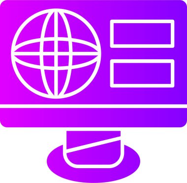 seo modern simgesinin vektör illüstrasyonu