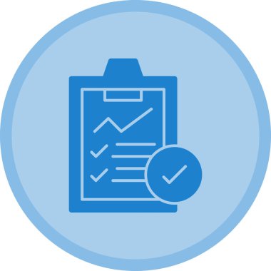 Kontrol listesi. Web simgesi basit illüstrasyon