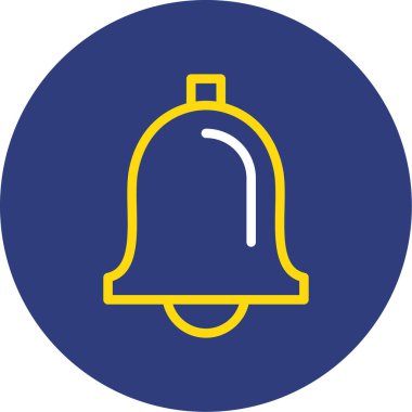 Zil. Web simgesi basit illüstrasyon