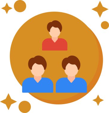 İnsanlar. Web simgesi basit illüstrasyon