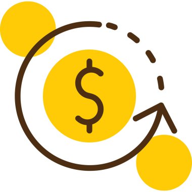 Dolu para birimi simgesi - taslak biçimi