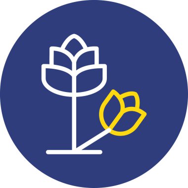 Ağaç simgesinin vektör illüstrasyonu