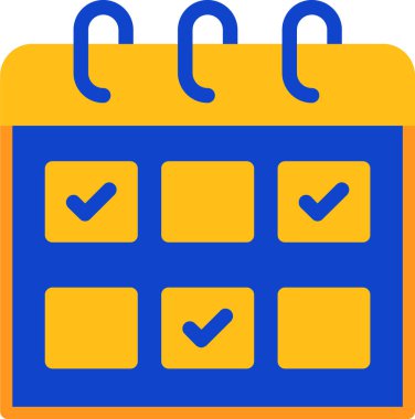 Takvim. Web simgesi basit illüstrasyon