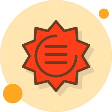 Düz stil Çin Yeni Yıl simgesi