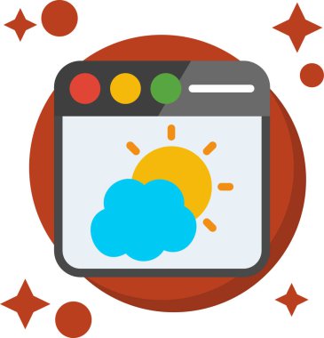 bulut simgesi, vektör illüstrasyonu