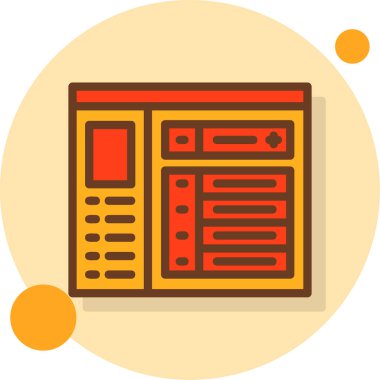 Seo simgesinin vektör illüstrasyonu