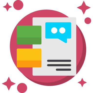 Konuş. Ağ simgesi. resimleme