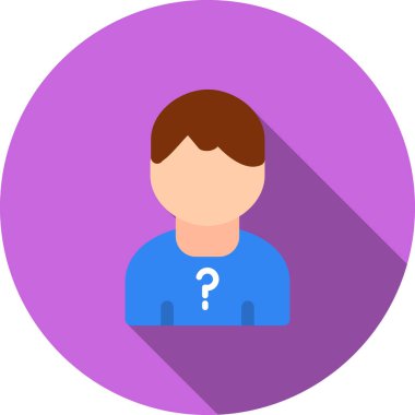 Adamım. Web simgesi basit illüstrasyon