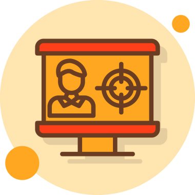 seo modern simgesinin vektör illüstrasyonu