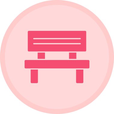 Yedek kulübesi Web simgesi basit illüstrasyon