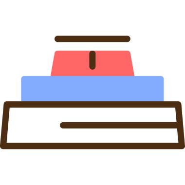 Kitap. Web simgesi basit illüstrasyon